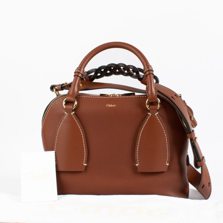 Chloé Sepia Brown Medium Daria Bag ○ Labellov ○ Buy and Sell
