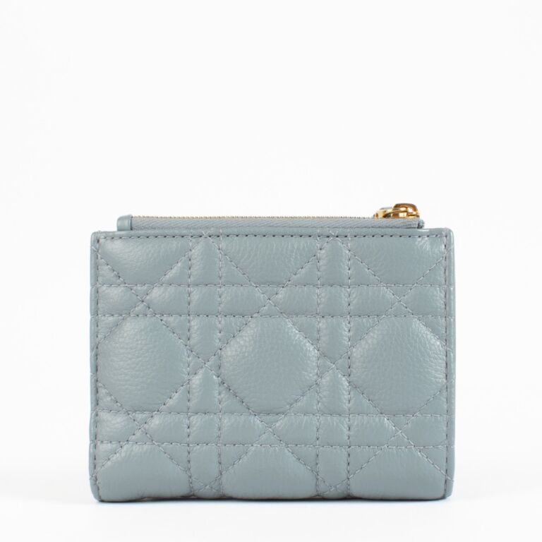 Christian Dior Cloudy Blue Dahlia Wallet ○ Labellov ○ Buy and