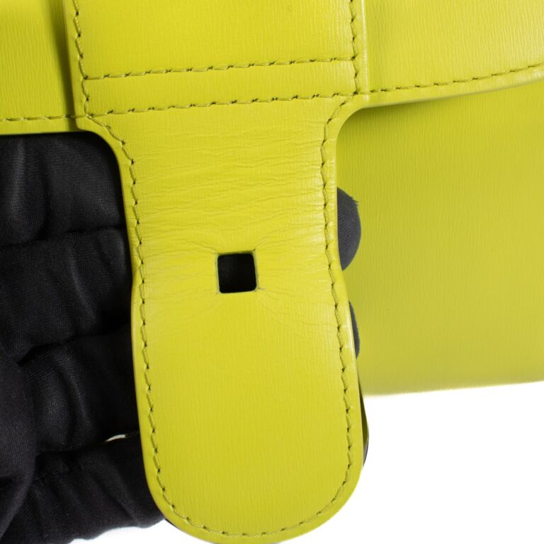 Delvaux Lime Green Box Calf Brillant Mini ○ Labellov ○ Buy and