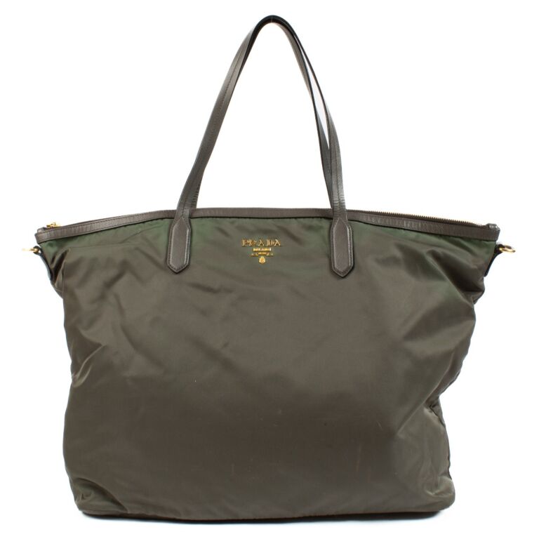 【送料無料キャンペーン】 ○ Labellov ○ Bag Tote Nylon Khaki Prada Buy Sell and バッグ