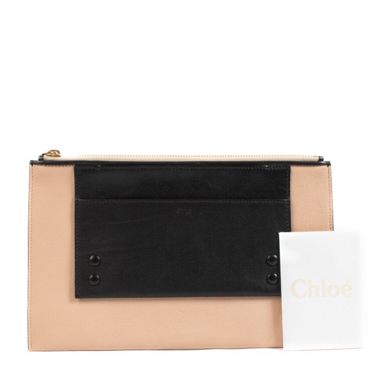 Chloé Bi-Color Leather Alice Clutch ○ Labellov ○ Buy and Chloé Bi-Color Leather Alice Clutch ○ Labellov ○ Buy and