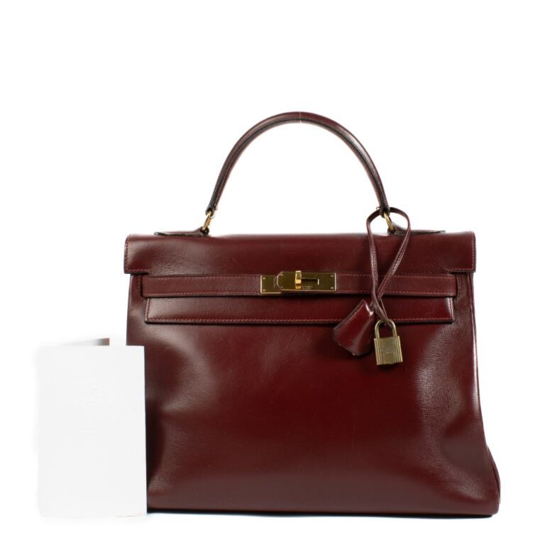 【予約販売品】 Vintage Hermès Kelly Buy ○ Labellov ○ GHW Box H Rouge 32 バッグ