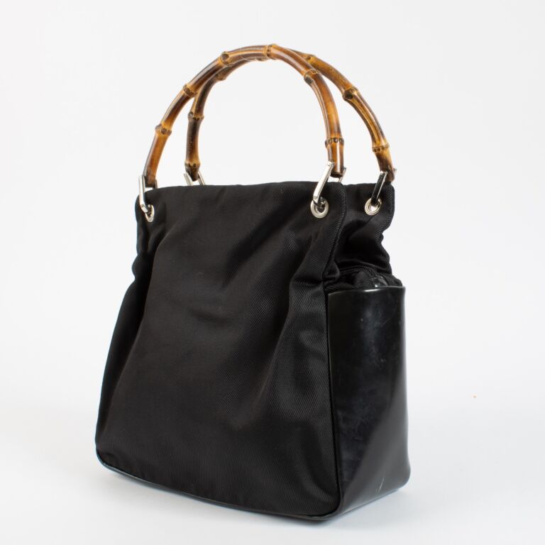 おすすめ Bamboo Nylon Black Gucci Top Buy ○ Labellov ○ Bag Handle その他
