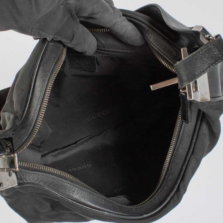 Gucci Vintage Black Nylon Attache Bag ○ Labellov ○ Buy and