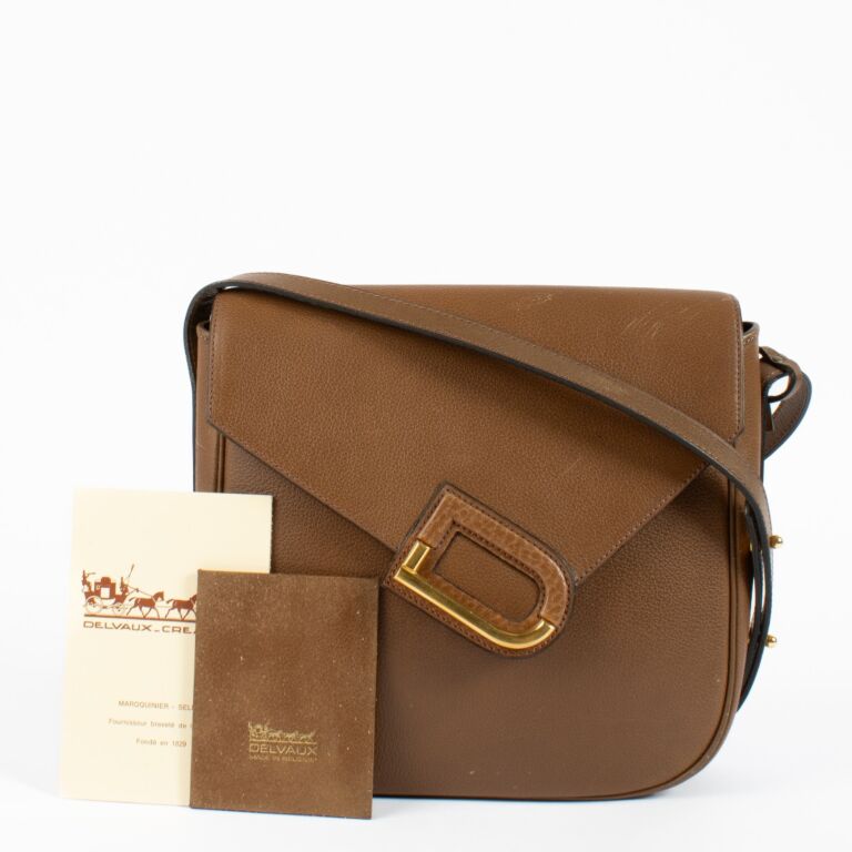 Delvaux Brown Leather Orphé Crossbody Bag ○ Labellov ○ Buy