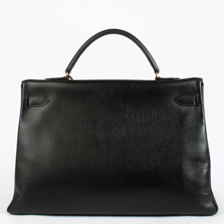 Hermès Kelly 40 Black Ardennes GHW ○ Labellov ○ Buy and