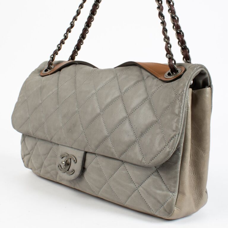 Chanel Grey Large In-the-Mix Flap Bag ○ Labellov ○ Buy and