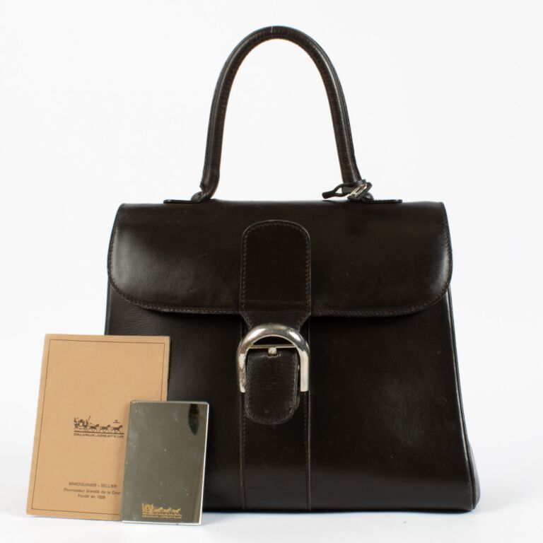 Delvaux Brown Leather Brillant MM Bag ○ Labellov ○ Buy and