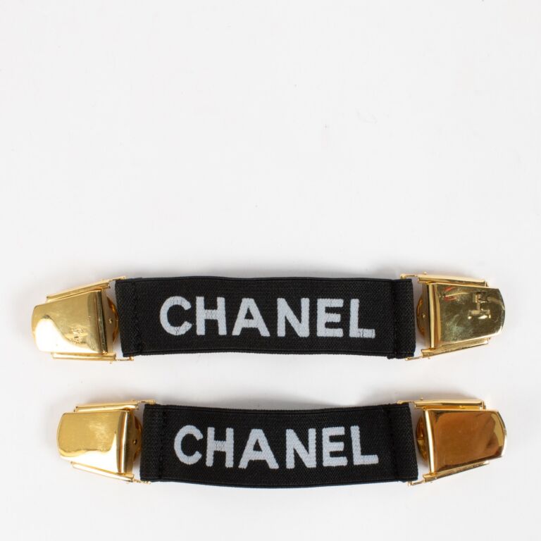 Chanel Vintage Nylon Arm Band Sleeve Garter ○ Labellov