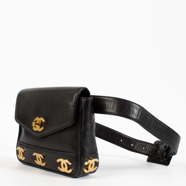 Chanel Black Leather CC Belt Bag ○ Labellov ○ Buy and Sell