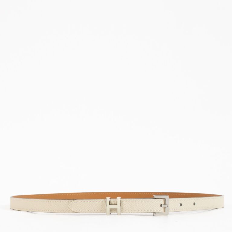 Hermès Pop H Craie Epsom Belt - Size 90 ○ Labellov ○ Buy and