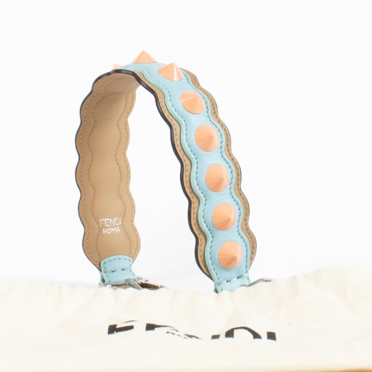 Fendi Multicolor Strap You Studded Short Bag Strap ○ Labellov