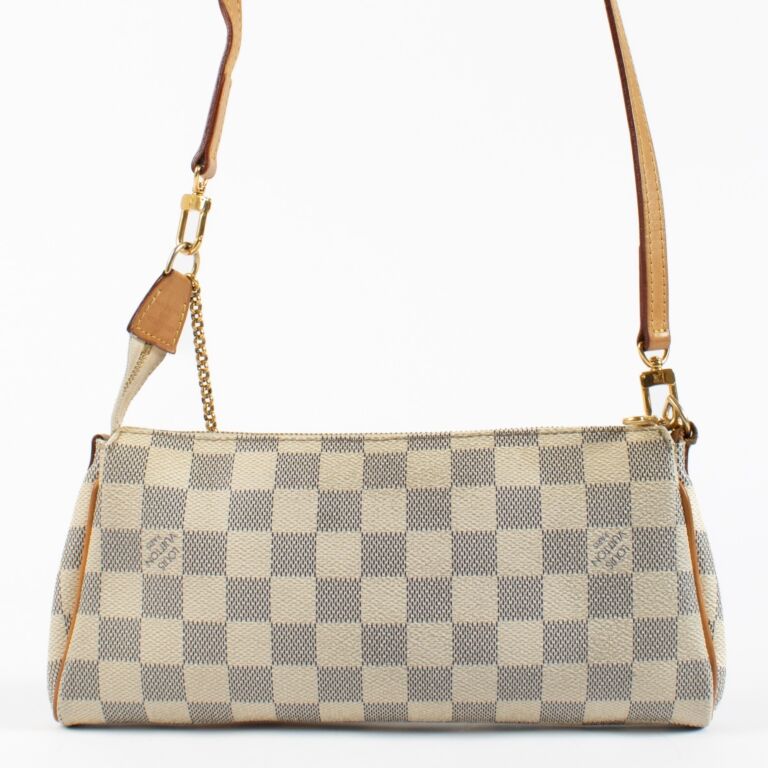 Louis Vuitton Damier Azur Eva Clutch Crossbody ○ Labellov