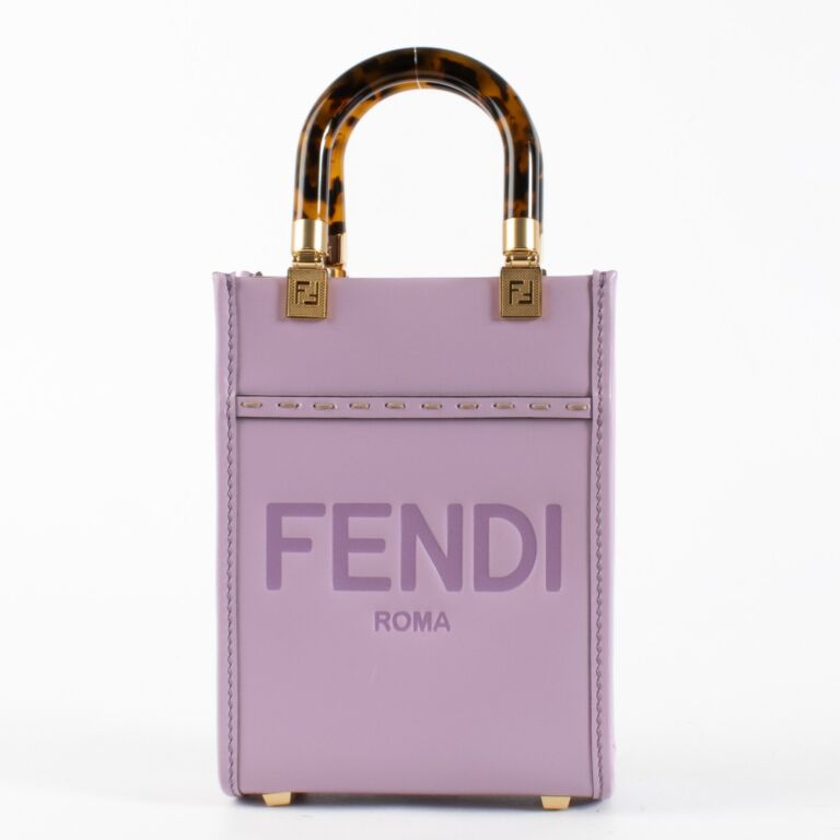 Fendi Purple Mini Sunshine Top handle ○ Labellov ○ Buy and Sell