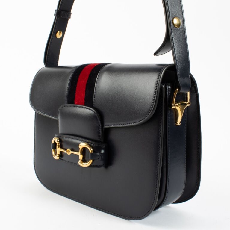 Gucci Blue Medium Horsebit 1955 Bag ○ Labellov ○ Buy and