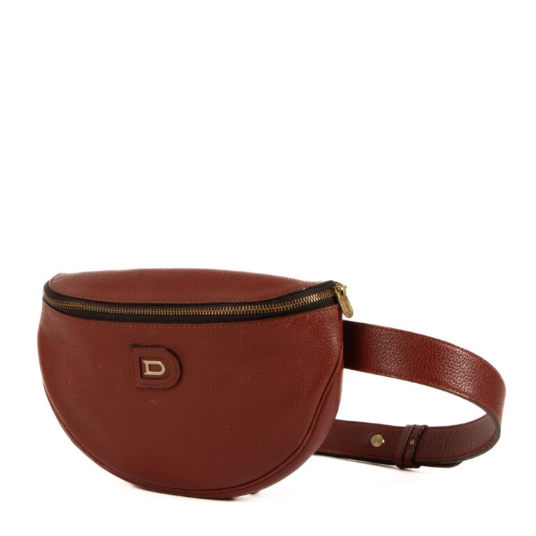 Delvaux Red Leather Musette Belt Bag Labellov Buy and Sell Authentic Luxury