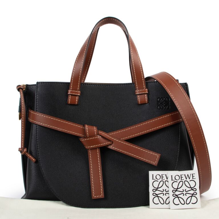 Loewe Black Gate Tote Bag Labellov Buy and Sell Authentic Luxury