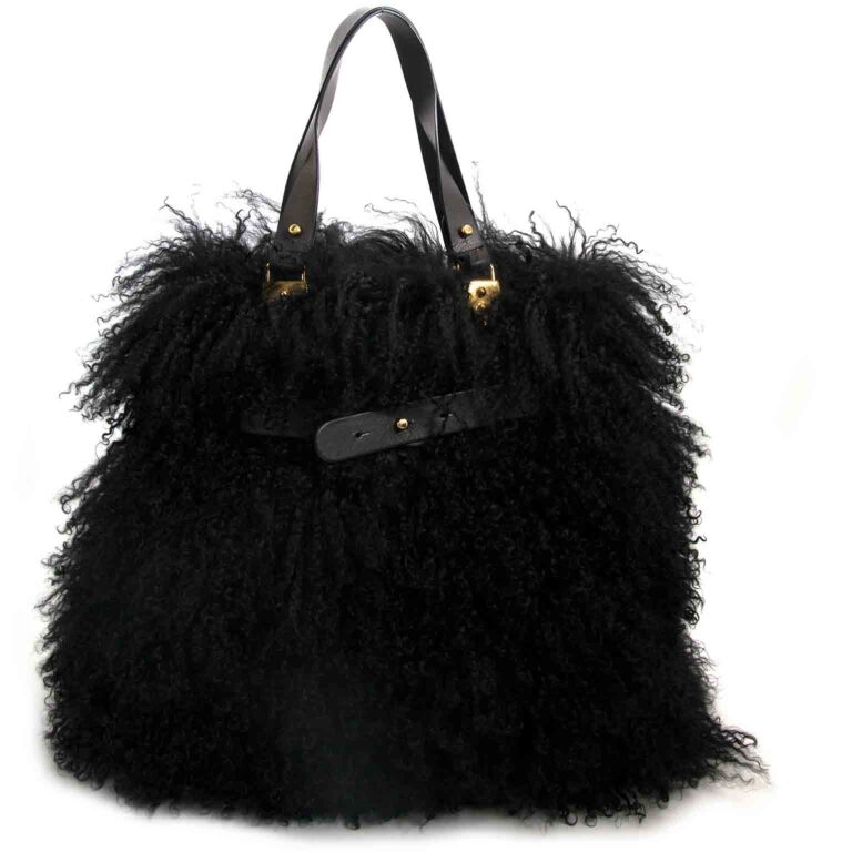 Christian Louboutin Sybil Nappa Mongolian Sheep Shoulder Bag Labellov ...