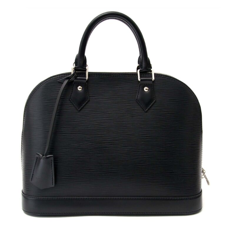 Louis Vuitton Black Alma PM Epi Leather Bag Labellov Buy and Sell ...