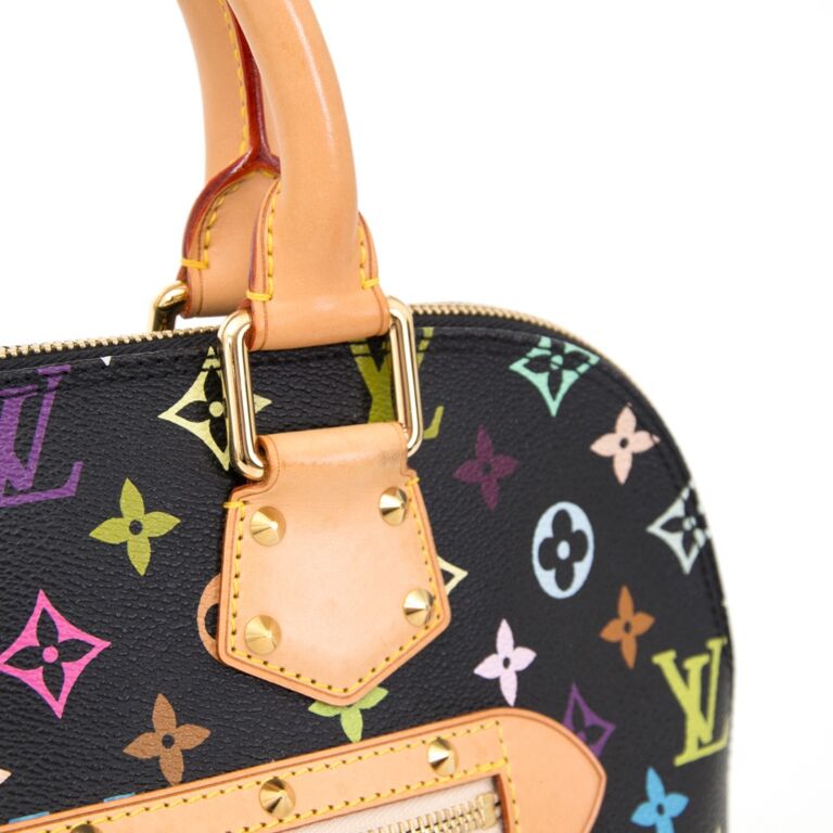 Louis Vuitton x Takashi Murakami Alma Monogram PM Black Multicolor