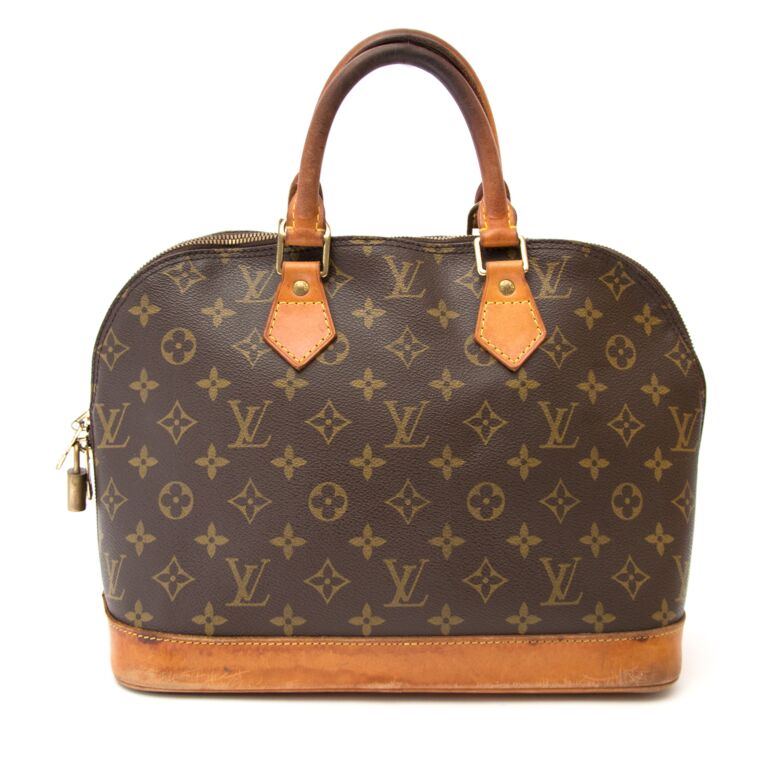 LOUIS VUITTON Alma PM Monogram Vintage LV Bag BA 0060 Authentic Brown