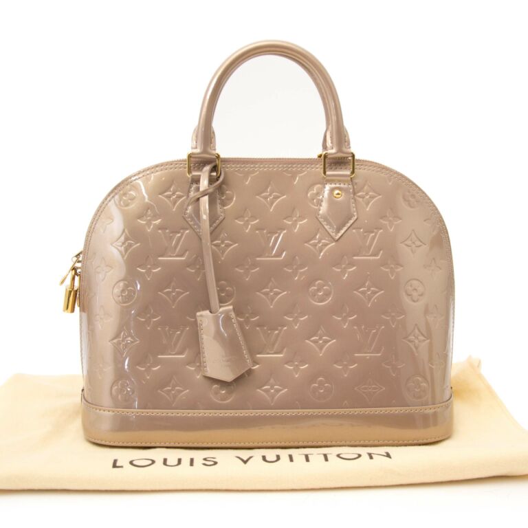 Louis Vuitton Vernis Taupe Glace Monogram Alma ○ Labellov ○ Buy and Sell  Authentic Luxury