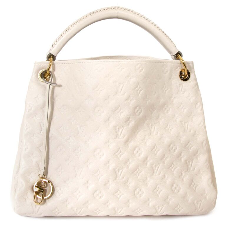 Louis Vuitton - Authenticated Artsy Handbag - Leather White for Women, Very Good Condition