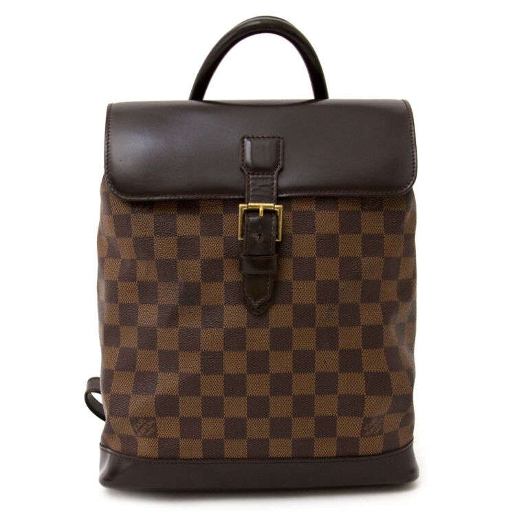 Louis Vuitton Soho Damier Ebene Backpack Bag Brown