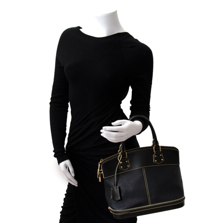 Louis Vuitton Black Suhali Leather Lockit PM Bag Louis Vuitton