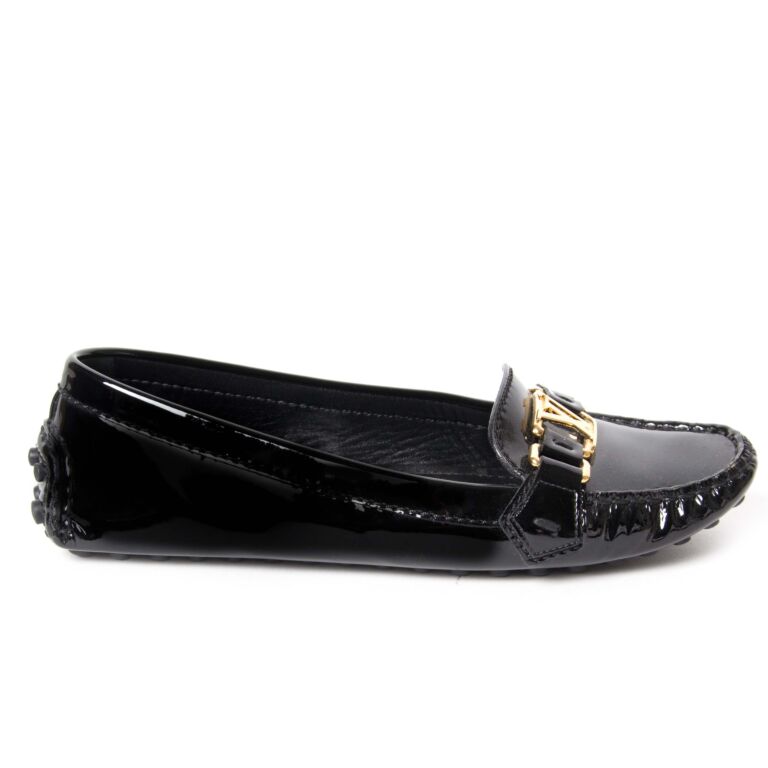 Louis Vuitton Patent Logo Loafers – The Closet New York