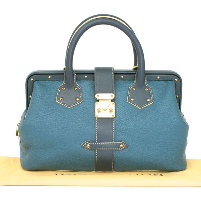 【(^^)さん専用】BALENCIAGA・LOUIS VUITTON Louis Vuitton Suhali L'ingenieux Bicolor Blue ** AS NEW