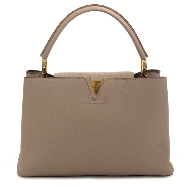 Louis Vuitton Capucines MM Galet ○ Labellov ○ Buy and Sell Authentic Luxury