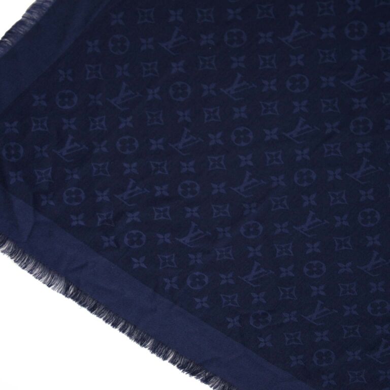 Louis Vuitton Monogram Shawl in Royal Blue — UFO No More