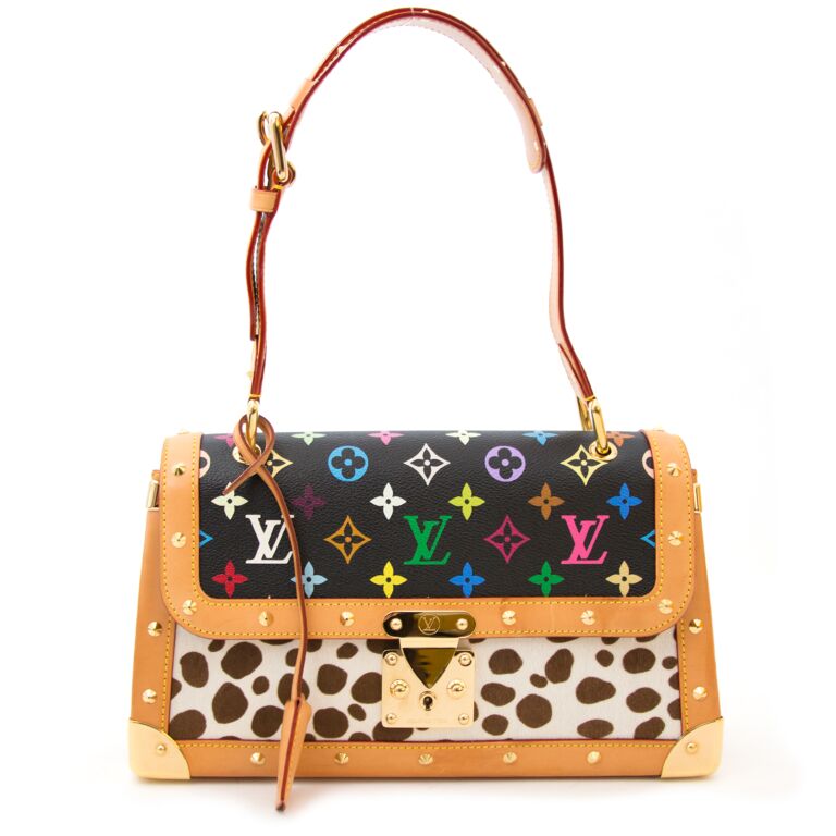 Louis Vuitton Vintage Takashi Murakami Dalmatian Pony Hair And Black  Multicolor Monogram Flap Bag Available For Immediate Sale At Sotheby's