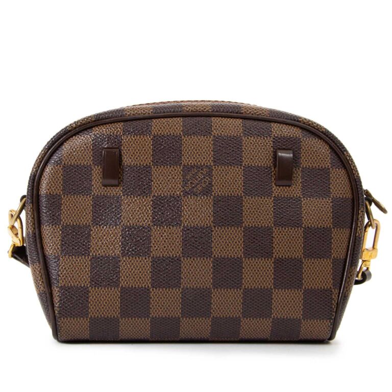 checkered louis belt bag