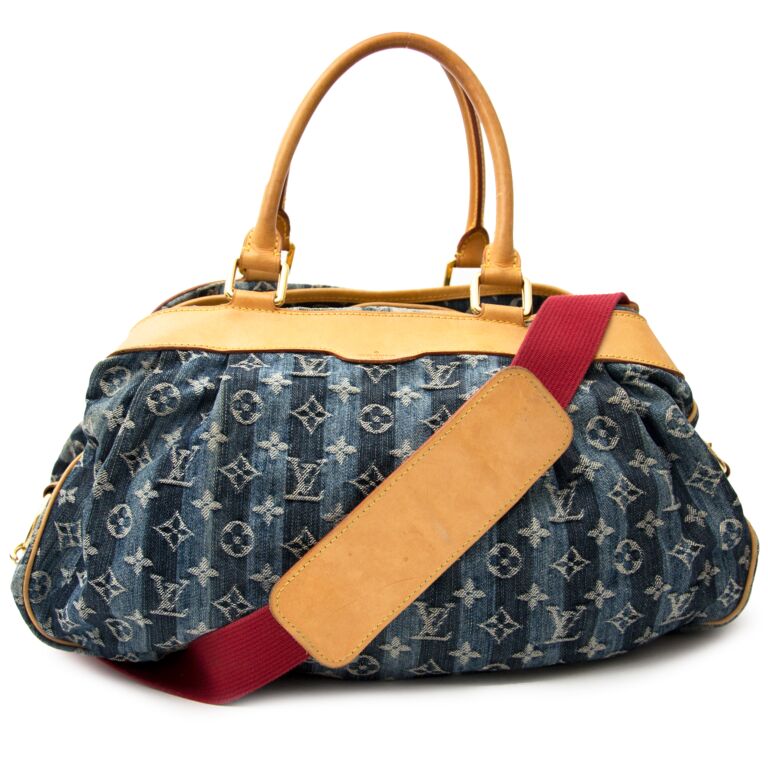 Louis Vuitton, Bags, Louis Vuitton Limited Denim Sabbia Cabas Gm