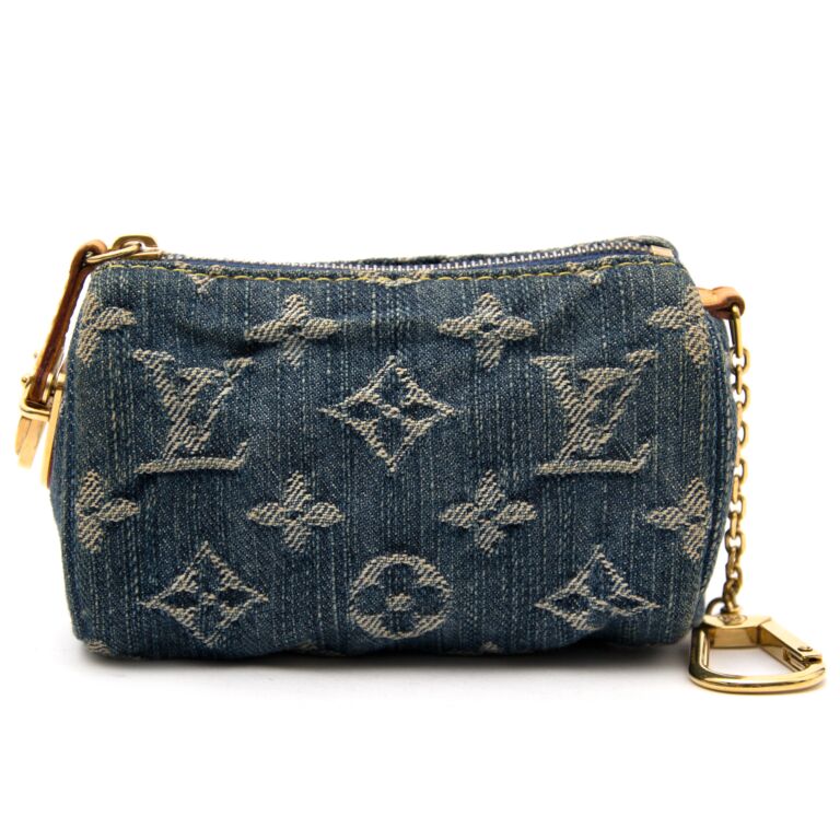 Louis Vuitton Denim Mini Speedy Charm/Pouch ○ Labellov ○ Buy and