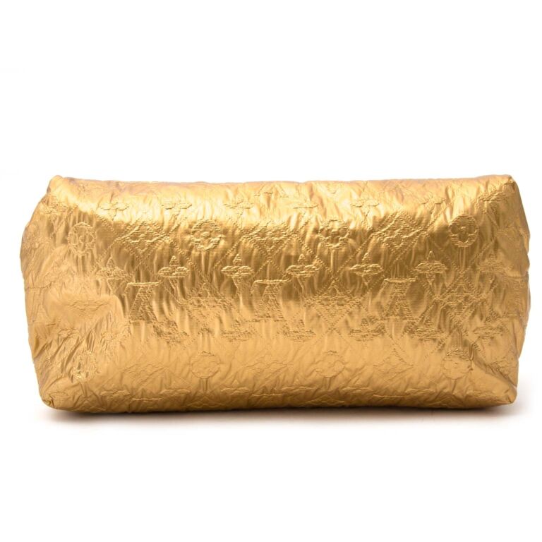 vuitton gold clutch bag
