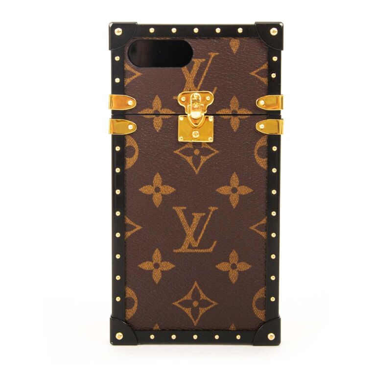 iPhone Luxury Branded Trunk Leather Phone Case