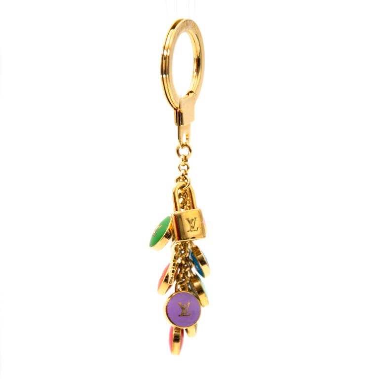 LOUIS VUITTON Pastilles Key Chain Bag Charm Multicolor 193943