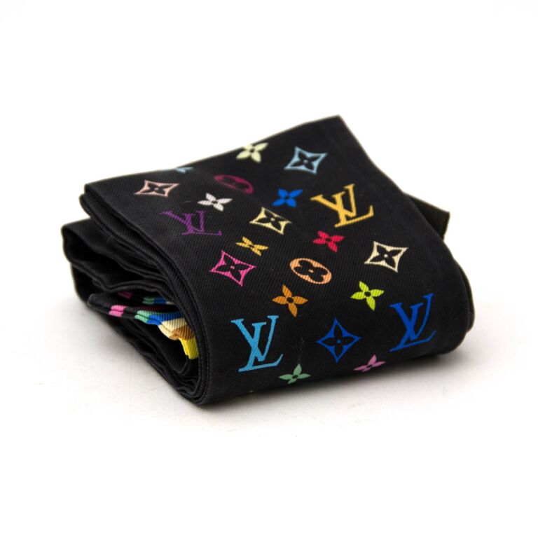 Louis-Vuitton-Monogram-Multi-Color-Carré-Silk-Scarf-Noir-M71914 –  dct-ep_vintage luxury Store