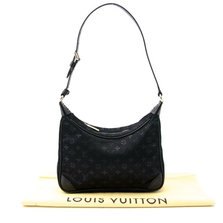 Louis Vuitton Black Mini Lin Monogram Silk Satin Shimmer Small Card Holder  - Yoogi's Closet