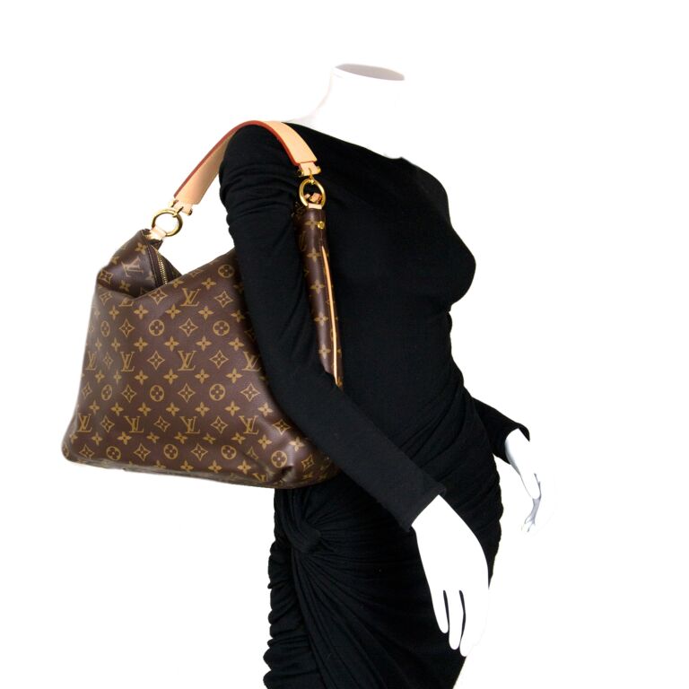 Excellent Authentic Louis Vuitton Monogram Sully PM Tote Purse Hobo Bag  CLEAN!