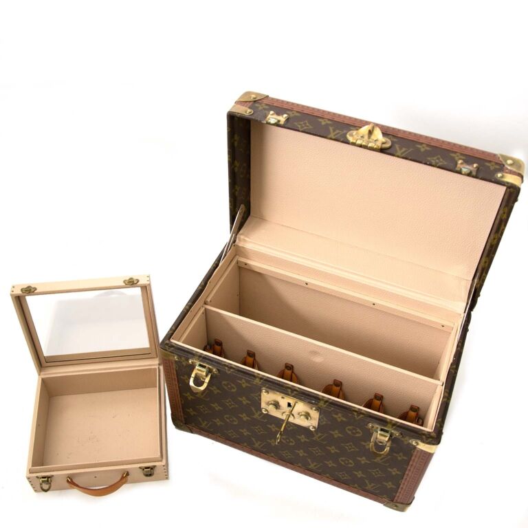 Louis Vuitton Monogram Vintage Trunk Vanity Case Pharmacy Box at