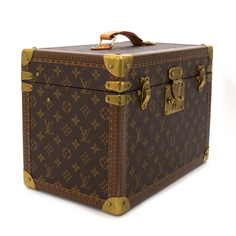 Louis Vuitton (1960's) Monogram Tennis Trunk Case 227129 Brown Canvas  Travel Bag