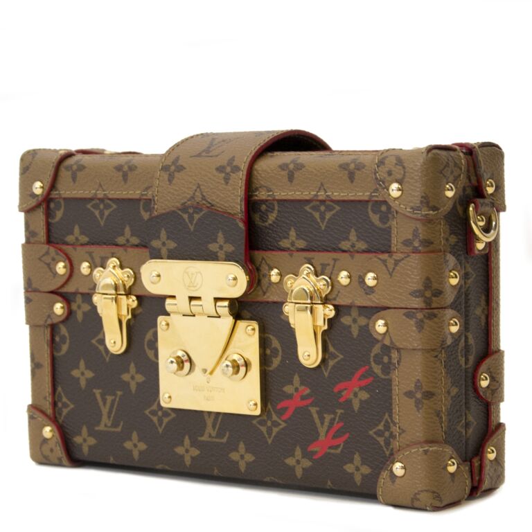 発送可*超希少 LOUIS VUITTON Petite Malle Limited Louis Vuitton Petite Malle Crossbody Bag ○ Labellov