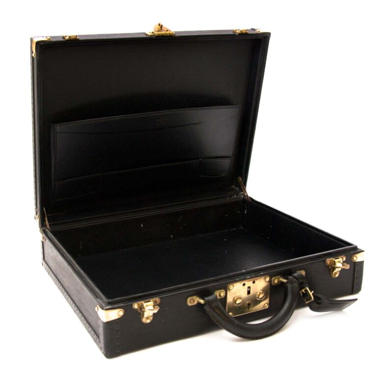 LOUIS VUITTON Epi Dandy MM Briefcase Black 1198558