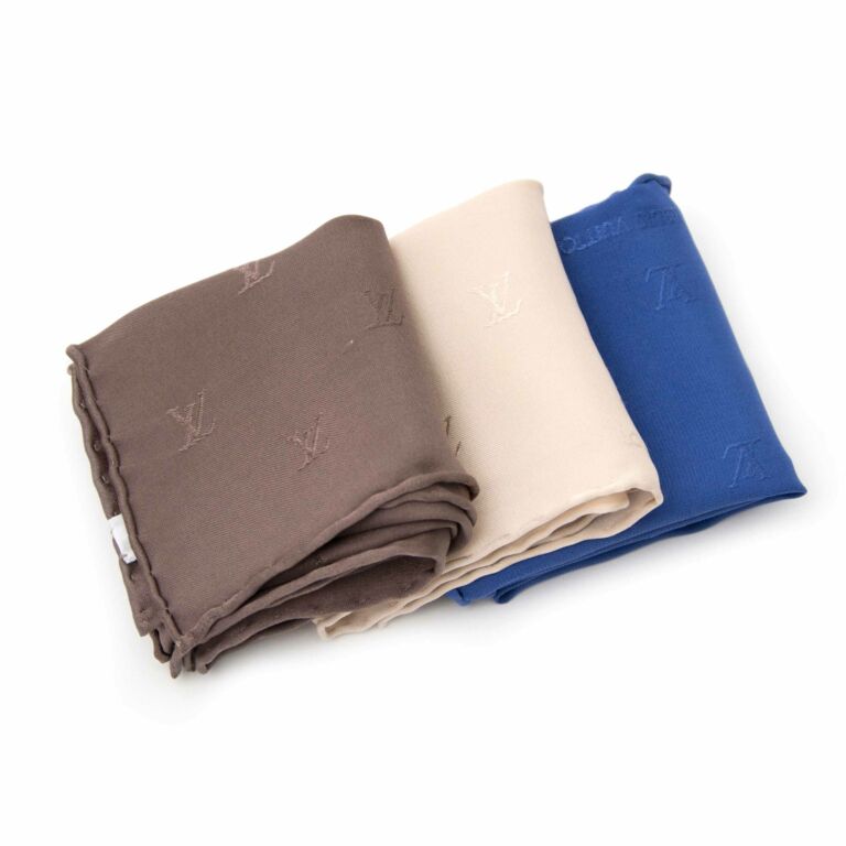 Louis Vuitton Monogram Silk Pocket Square Set