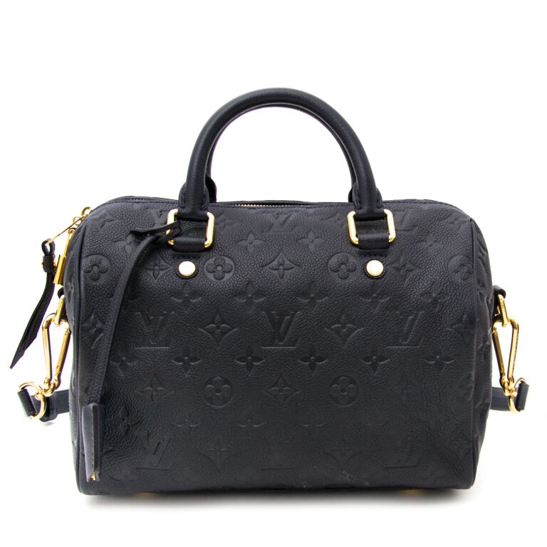 LOUIS VUITTON Speedy Bandoulière 20 Black Monogram Empreinte