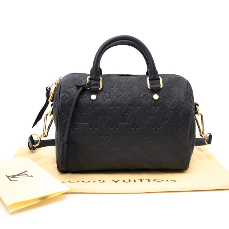 LOUIS VUITTONAuth Monogram Empreinte Speedy Bandouliere 25